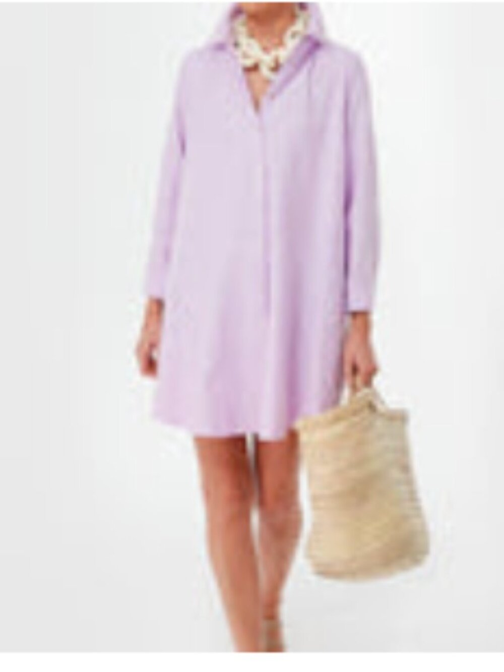Lavender Oxford Harris Shirt Dress | S | Tuckernuck | Used